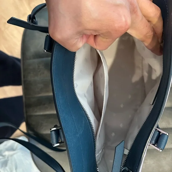 Kate Spade Pink and Navy Satchel - Picture 3 of 5